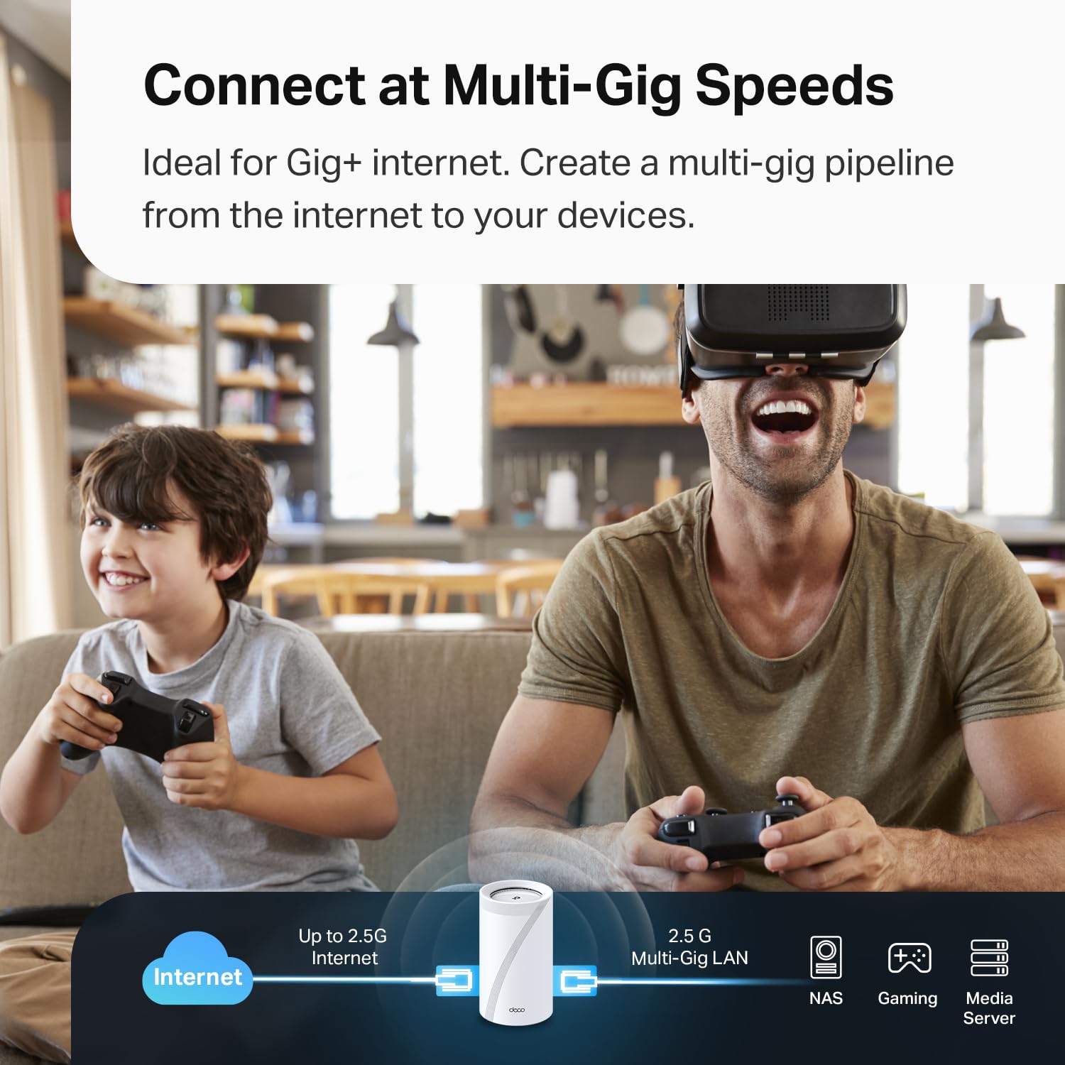 Foto 4 pulgar | Sistema Wifi Mesh Tp-link Tribanda Wifi 7 Be10000 Deco Be63 - Venta Internacional.