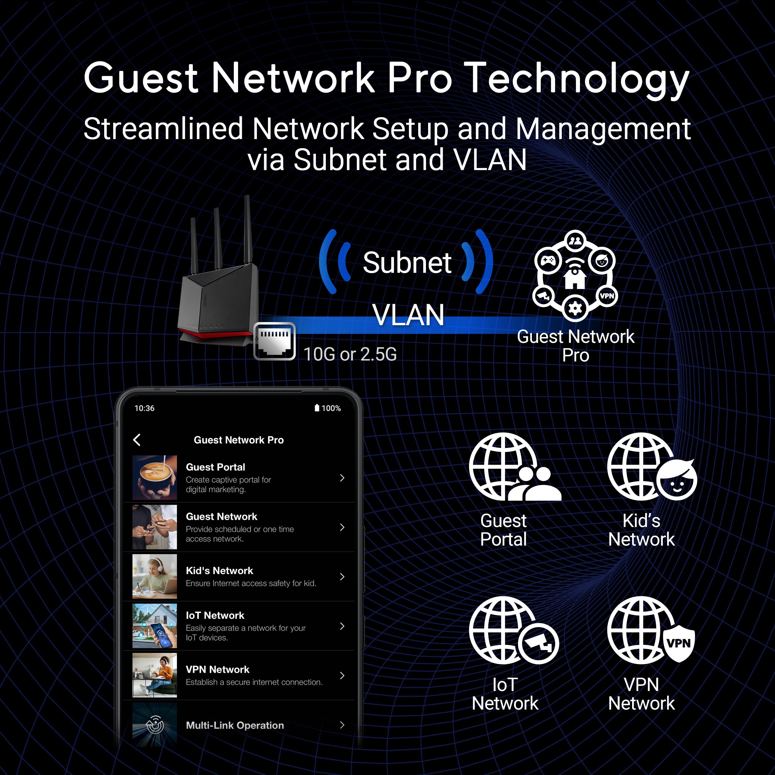 Foto 7 pulgar | Router Wifi 7 Asus Rt-be86u Be6800 De Doble Banda 6800 Mbps - Venta Internacional.