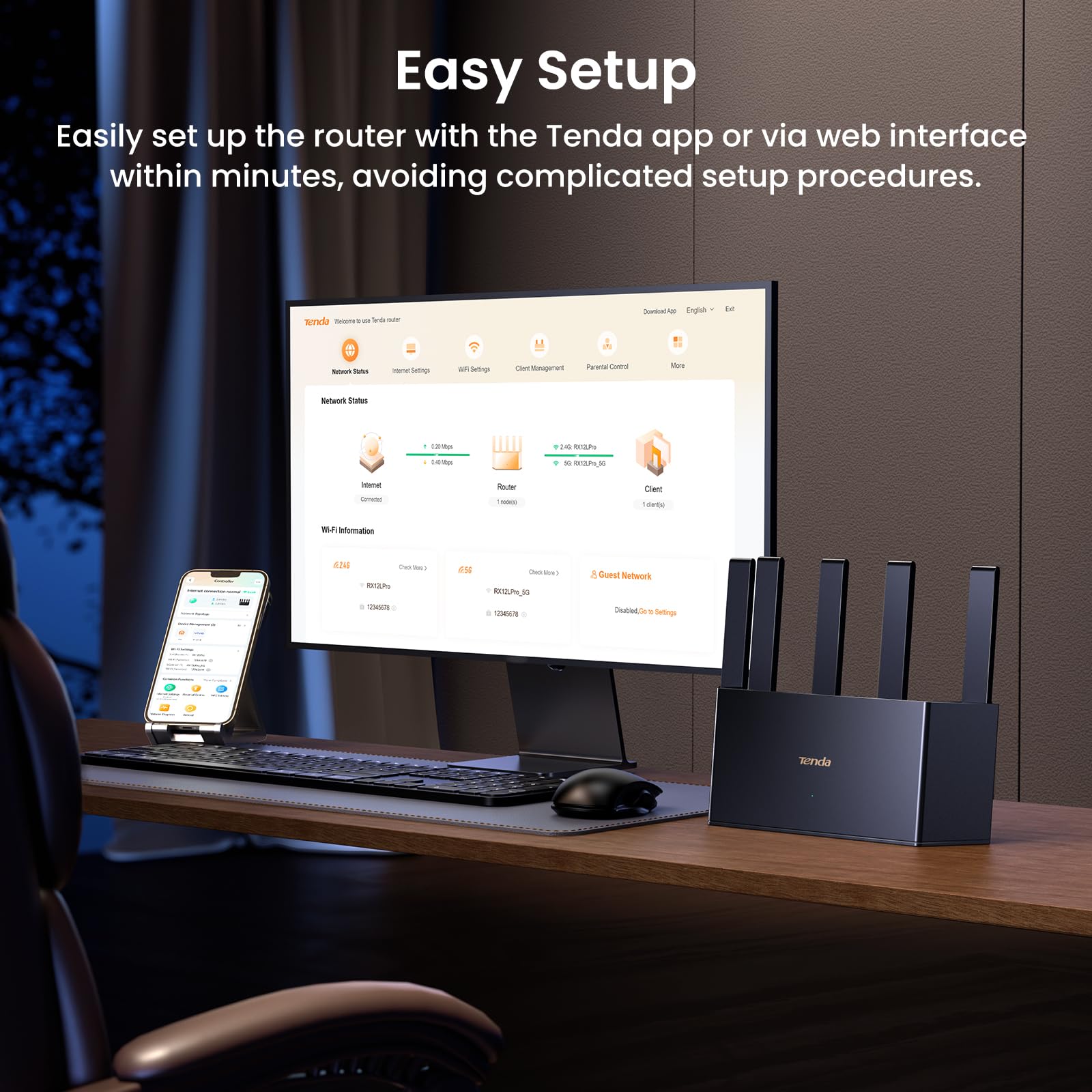 Foto 6 | Router Wi-fi 7 Tenda Be3600 De Doble Banda 7 3570 Mbps Con Puertos 3x1g - Venta Internacional.