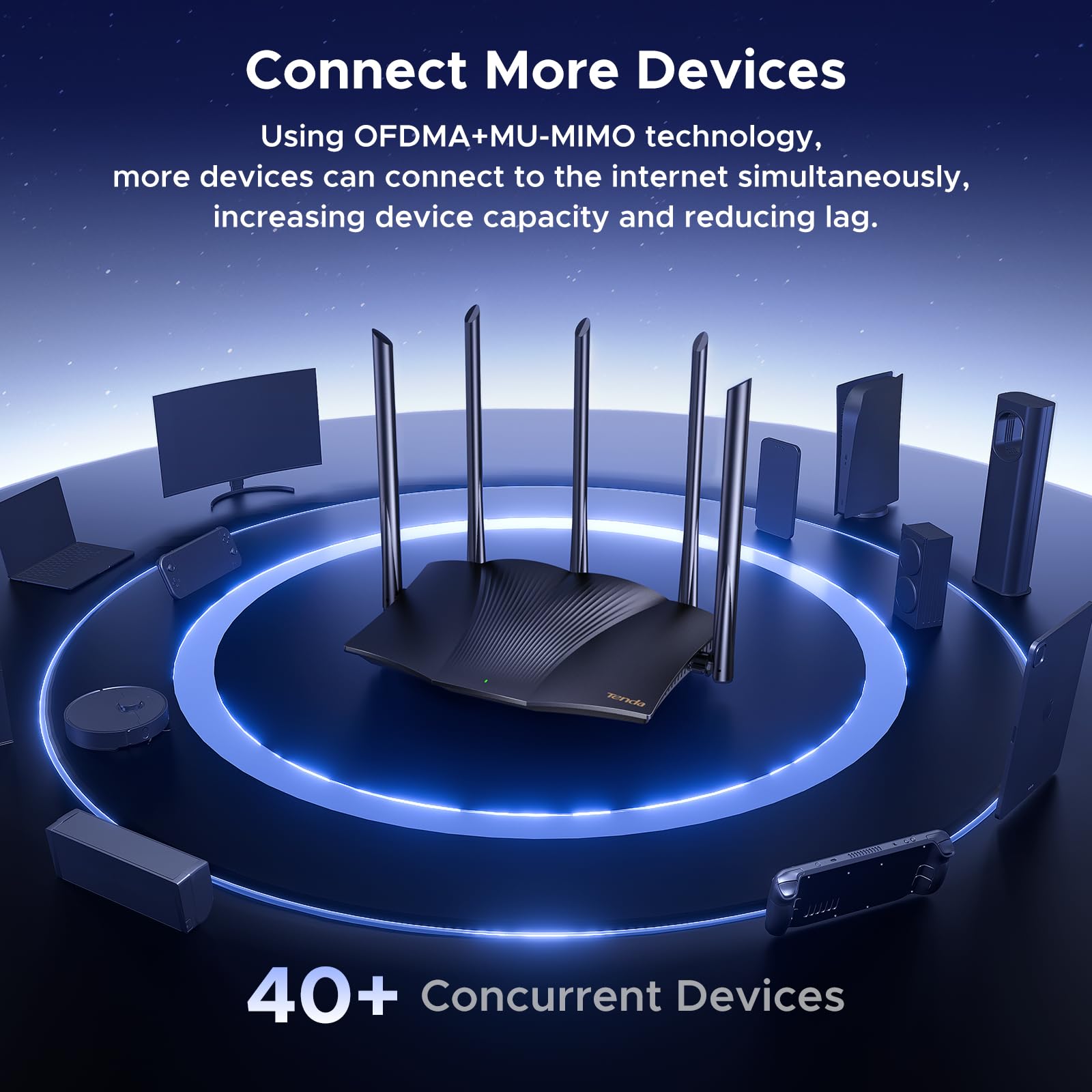 Foto 6 pulgar | Router Wifi 6 Para Juegos Tenda Ax3000 De Doble Banda Gigabit Rx12pro - Venta Internacional.