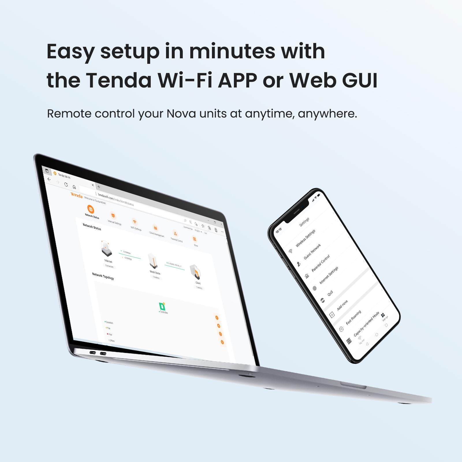 Foto 5 | Sistema Wifi 6 Mesh Tenda Ax1500 Nova Mx3, Paquete De 3 Para 80 Dispositivos - Venta Internacional.