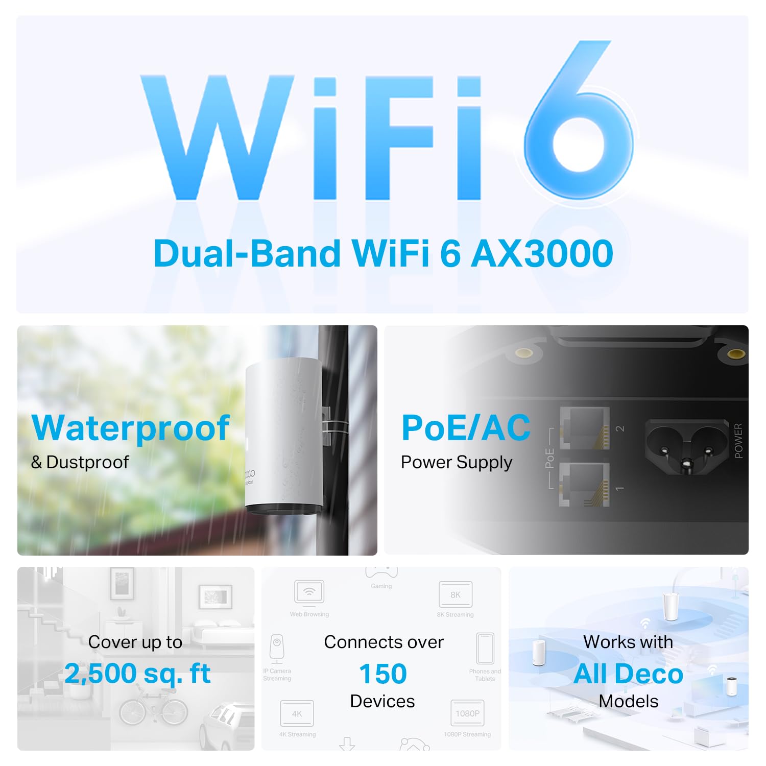 Foto 3 pulgar | Outdoor Mesh Wifi Tp-link Deco X50-outdoor Ax3000, Paquete De 1 - Venta Internacional.