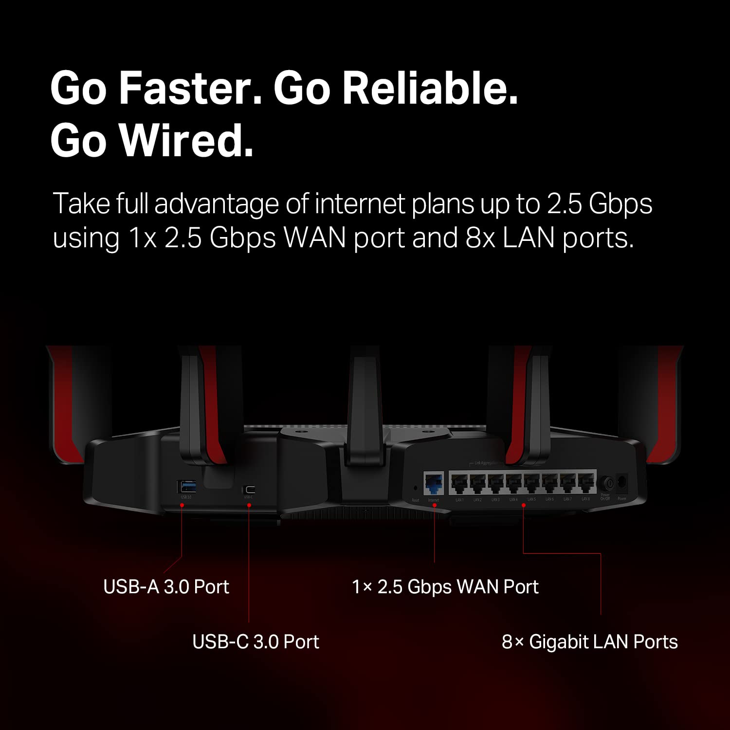 Foto 5 | Router Wi-fi 6 Tp-link Archer Ax11000 De Triple Banda Con 8 Puertos Lan - Venta Internacional.