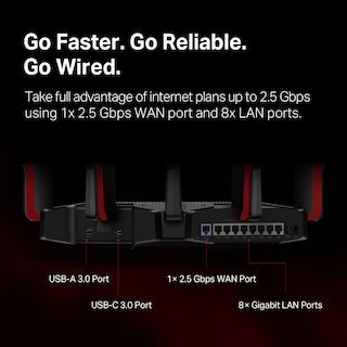 Foto 5 | Router Wi-fi 6 Tp-link Archer Ax11000 De Triple Banda Con 8 Puertos Lan - Venta Internacional.