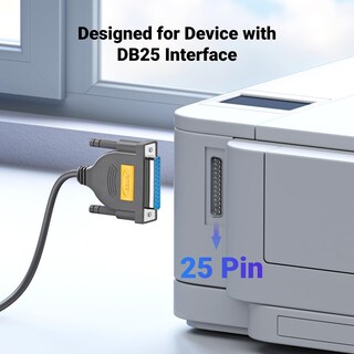 Foto 3 | Adaptador De Cable Paralelo Usb A Db25 Para Impresora Ugreen De 6 Pies - Venta Internacional.