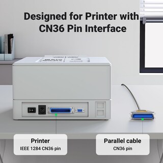 Foto 4 | Cable De Impresora Usb A Puerto Paralelo Ugreen De 3 M Para Impresoras Antiguas - Venta Internacional.