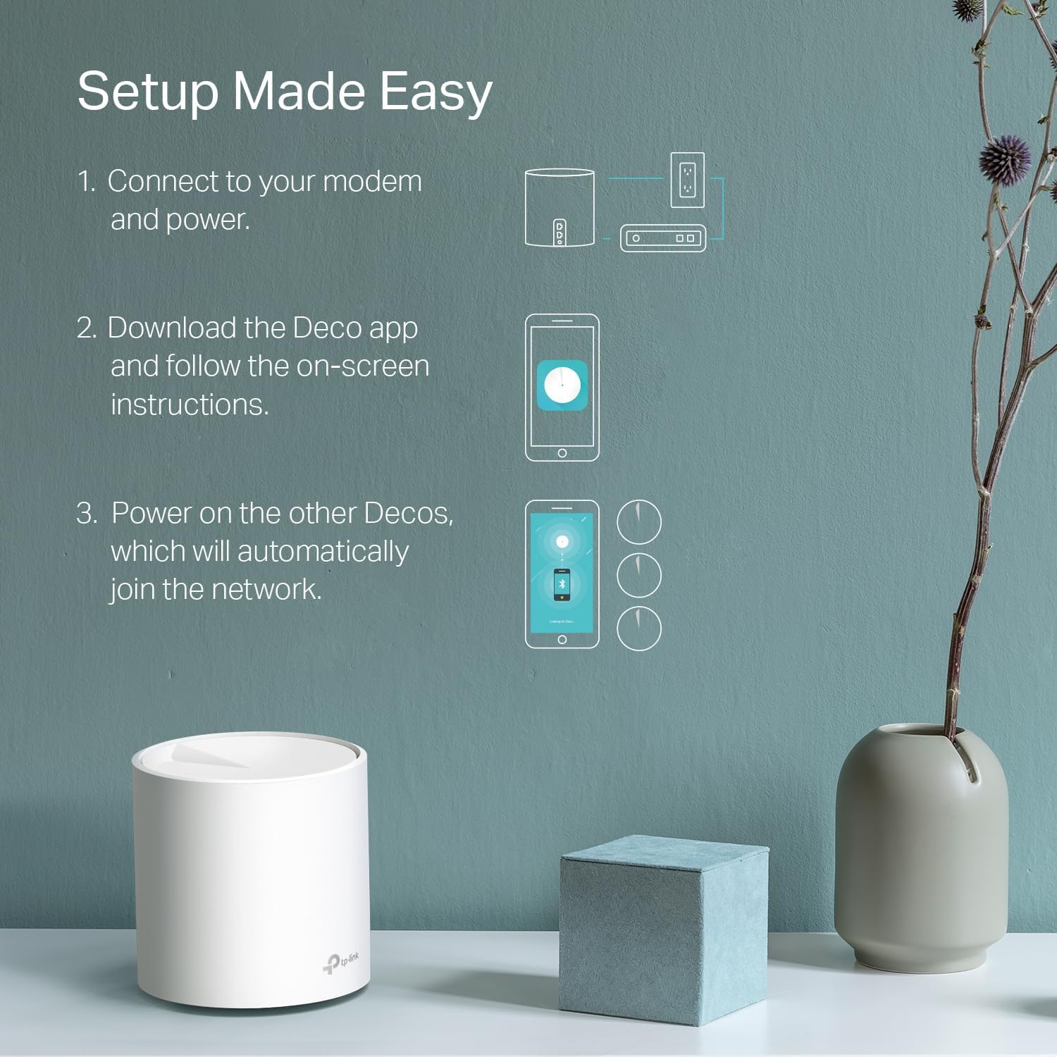 Foto 6 | Sistema Wifi Tp-link Deco X20 Wifi 6 Mesh, Paquete De 1 Paquete, Blanco - Venta Internacional.