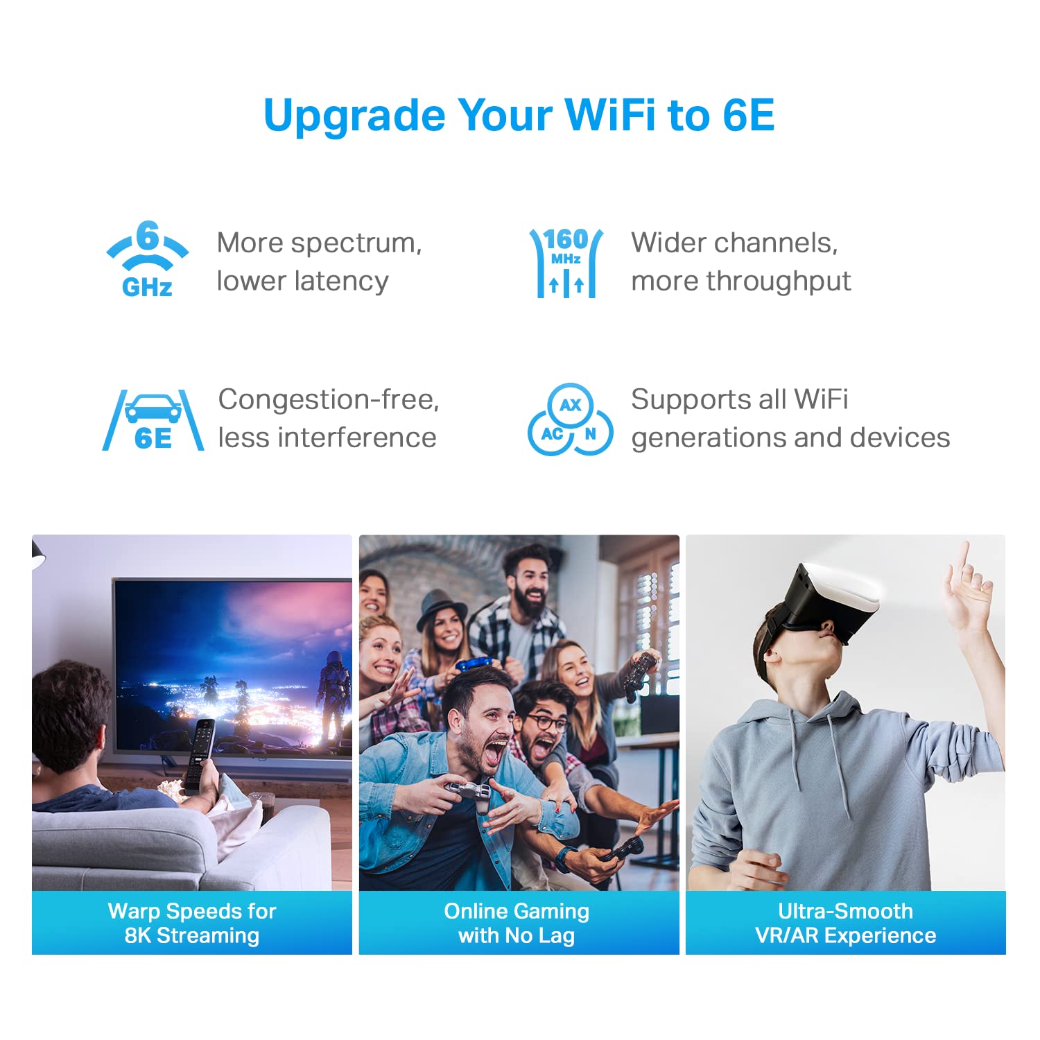 Foto 5 pulgar | Enrutador De Malla Tp-link Deco Axe5400 Tribanda Wifi 6e 2900 Pies² - Venta Internacional.