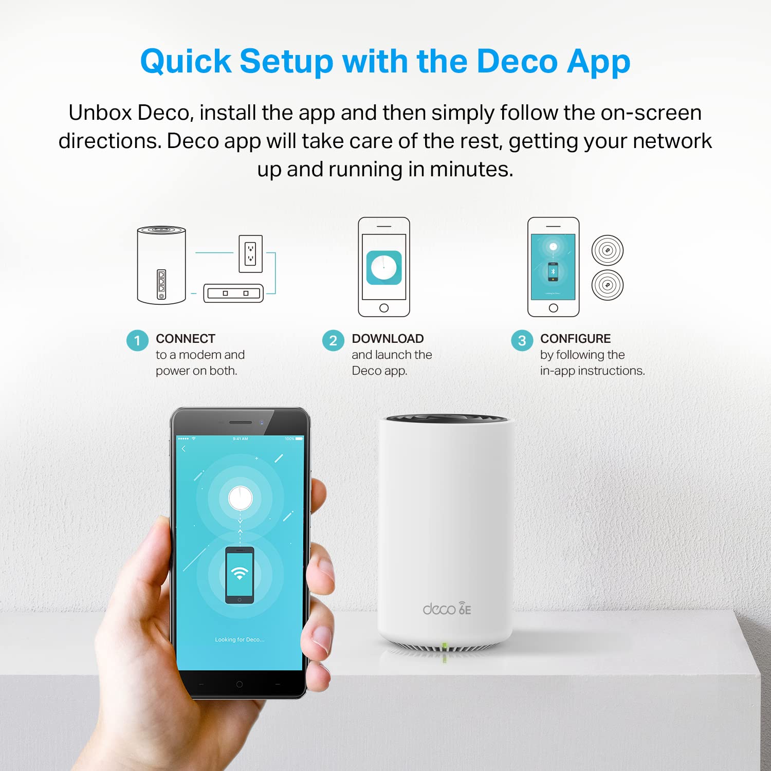 Foto 6 | Enrutador De Malla Tp-link Deco Axe5400 Tribanda Wifi 6e 2900 Pies² - Venta Internacional.