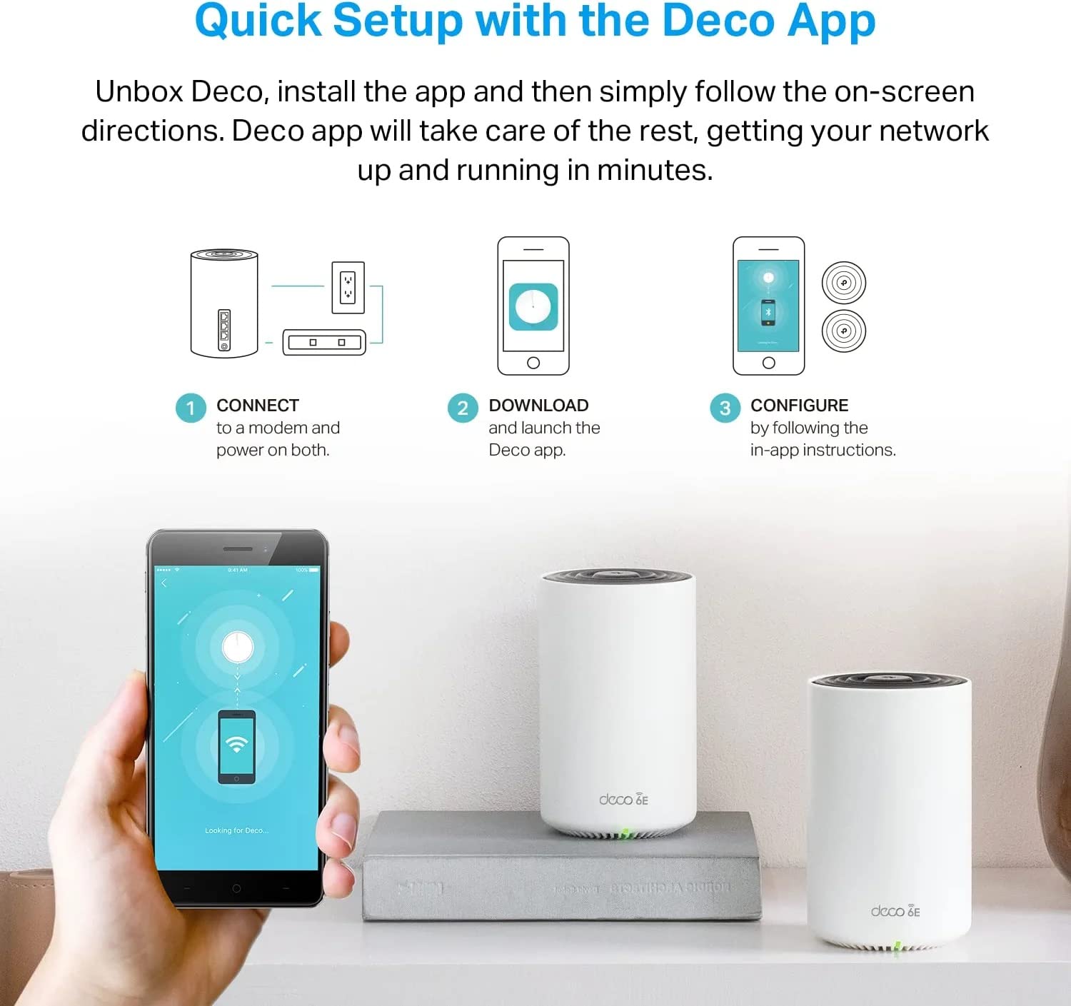 Foto 6 | Sistema Wifi Mesh Tp-link Deco Axe5400 Tribanda Wifi 6e, Paquete De 2 - Venta Internacional.