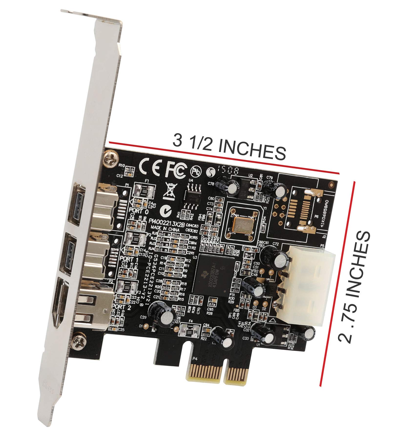 Foto 3 pulgar | Tarjeta Firewire Syba Sy-pex30016 De 3 Puertos Ieee 1394b Y 1394a - Venta Internacional.