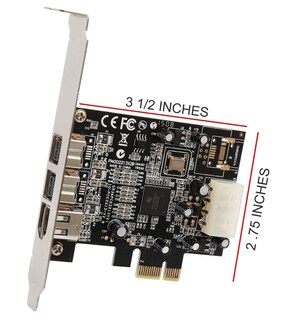 Foto 2 | Tarjeta Firewire Syba Sy-pex30016 De 3 Puertos Ieee 1394b Y 1394a - Venta Internacional.