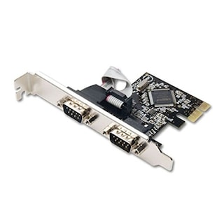 Foto 2 | Tarjeta Serial Industrial Db9 Com Rs232 Pcie X1 De Doble Puerto - Venta Internacional.