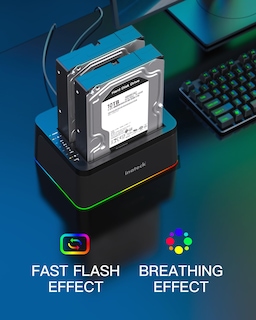 Foto 2 | Estación De Acoplamiento Para Disco Duro Inateck Rgb Usb 3.0 Con Puerto Usb-c - Venta Internacional.