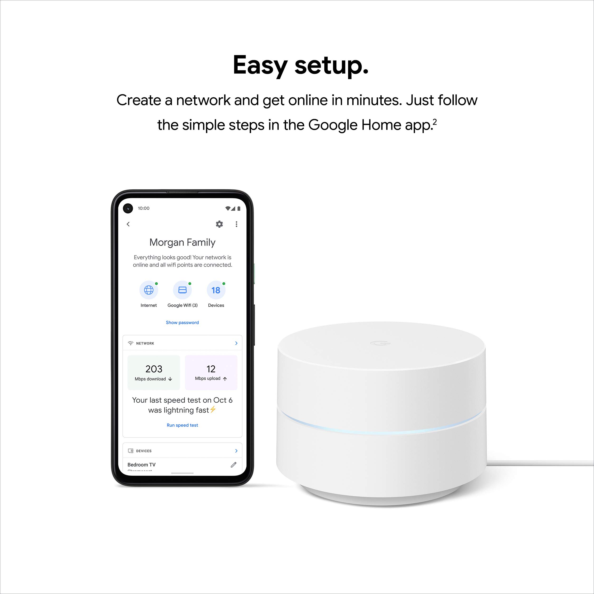 Foto 6 pulgar | Sistema Wifi Mesh Google Wifi Ac1200, Paquete De 3 Unidades, Cobertura De 450 M² - Venta Internacional.