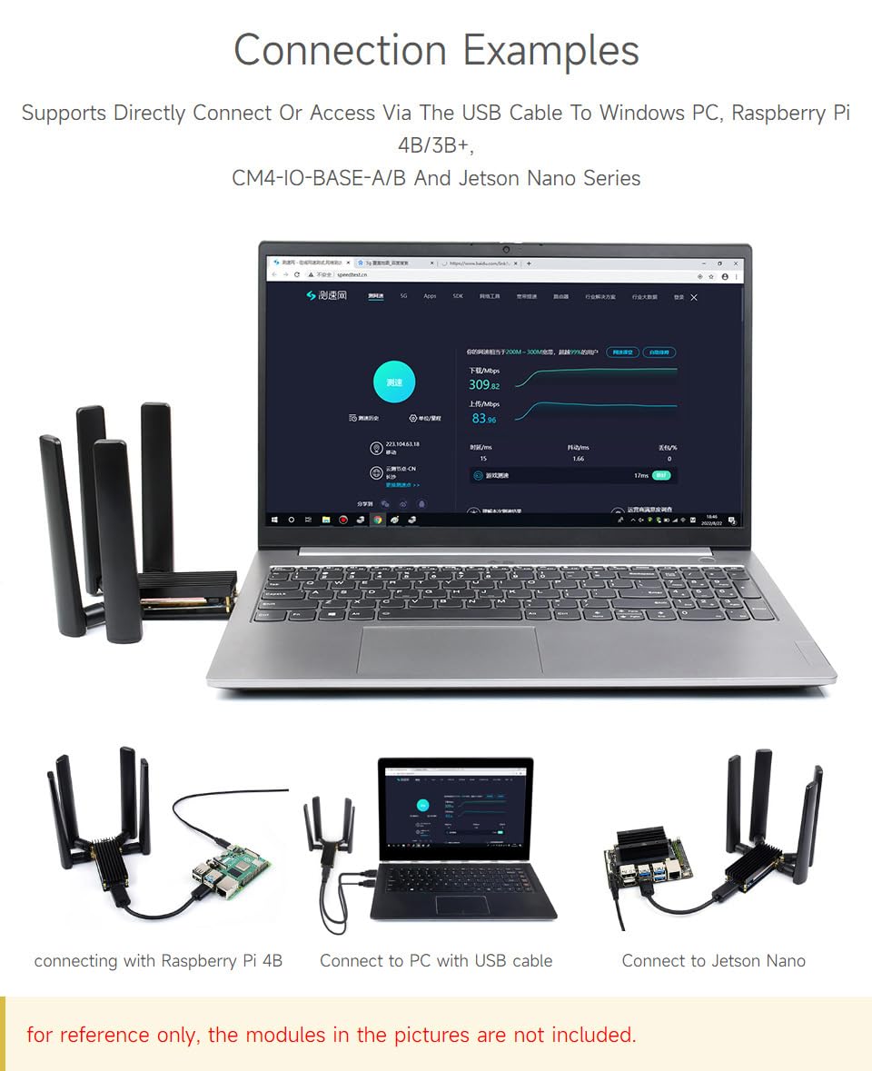 Foto 7 | Módulo Dongle 5g Waveshare Rm530n-gl Con Antenas Cuádruples Usb3.1 - Venta Internacional.