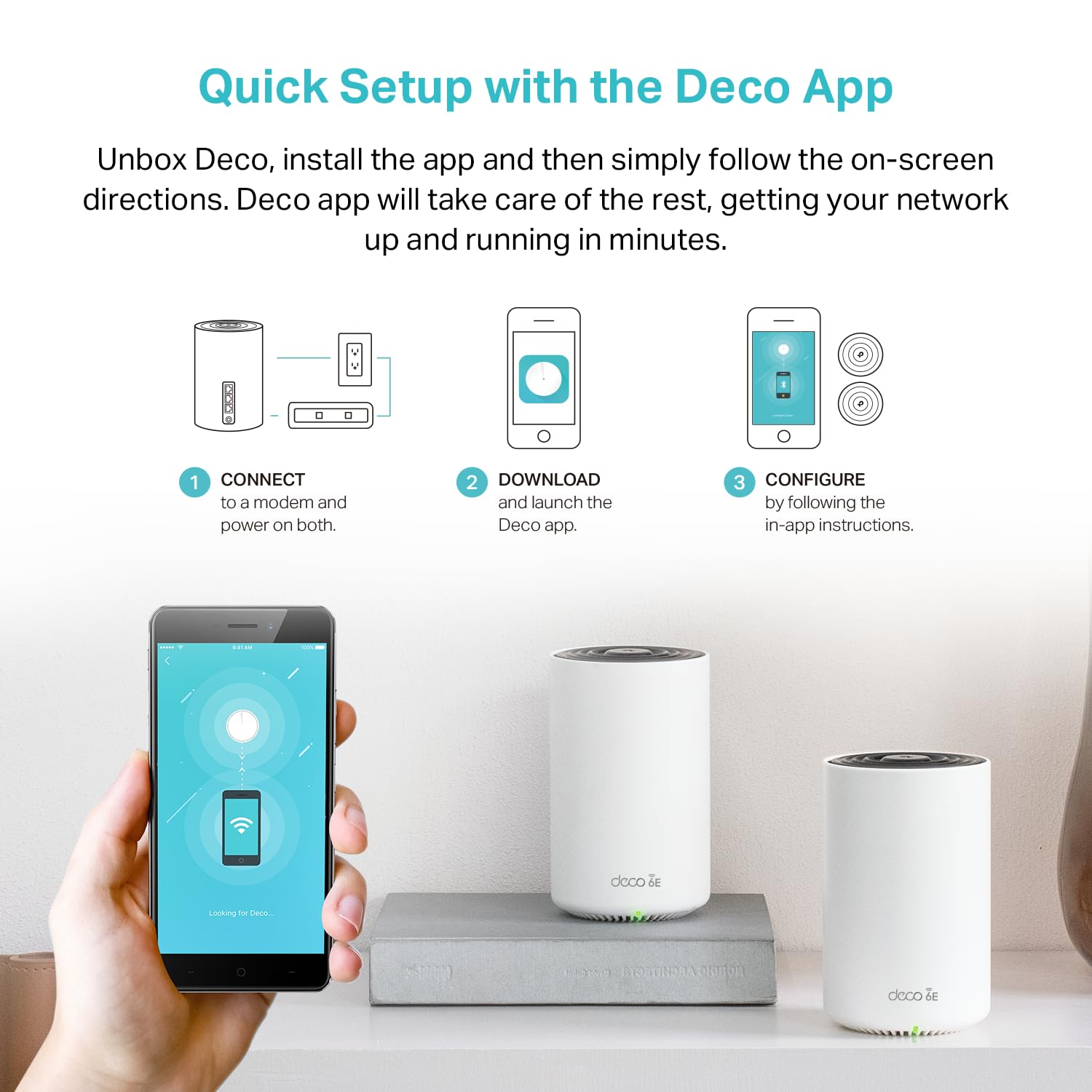 Foto 6 | Sistema Wifi Mesh Tp-link Deco Axe5400 De Tres Bandas, Paquete De 3 - Venta Internacional.