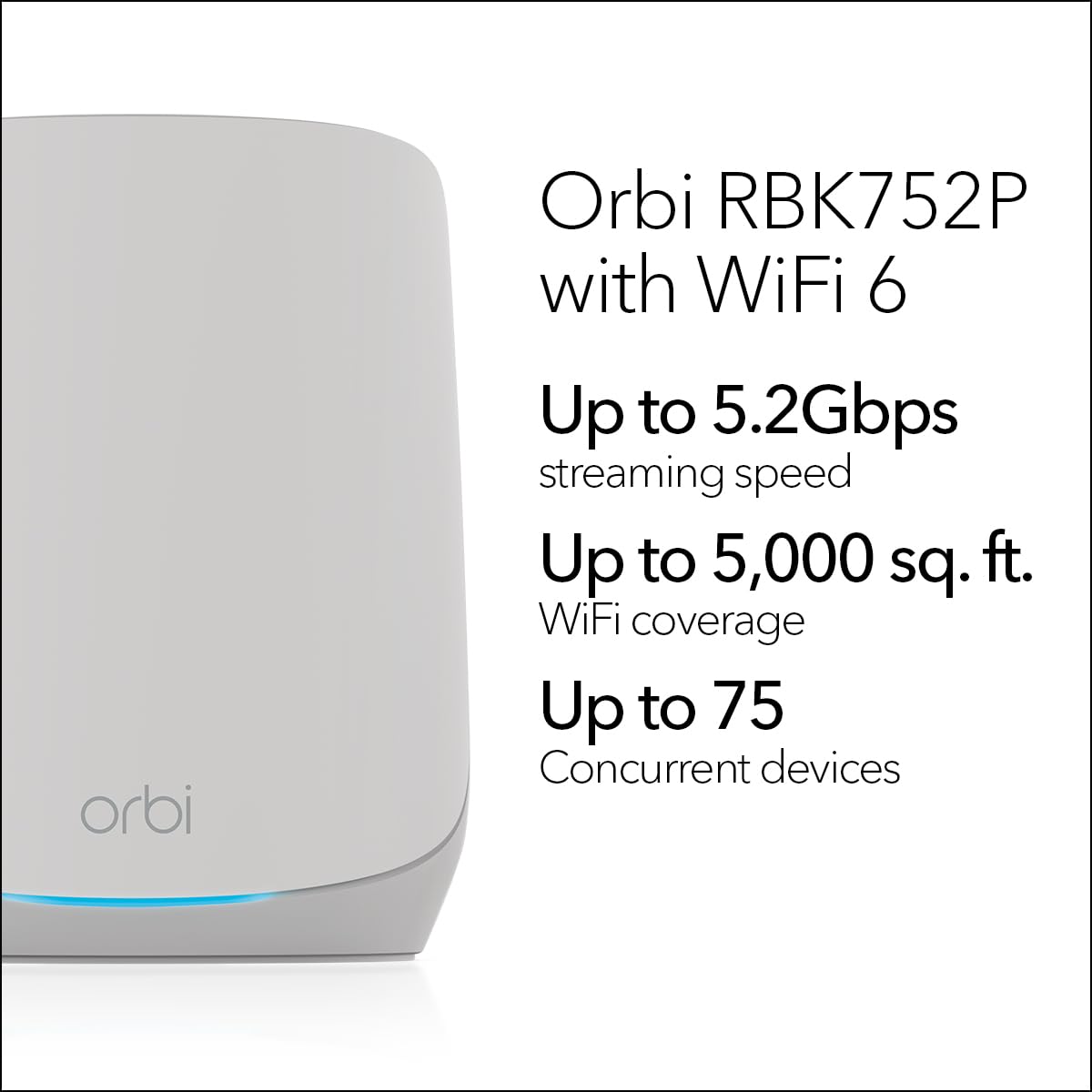 Foto 3 pulgar | Sistema De Red Wifi 6 Mesh Netgear Orbi Rbk752p 75 Dispositivos - Venta Internacional.