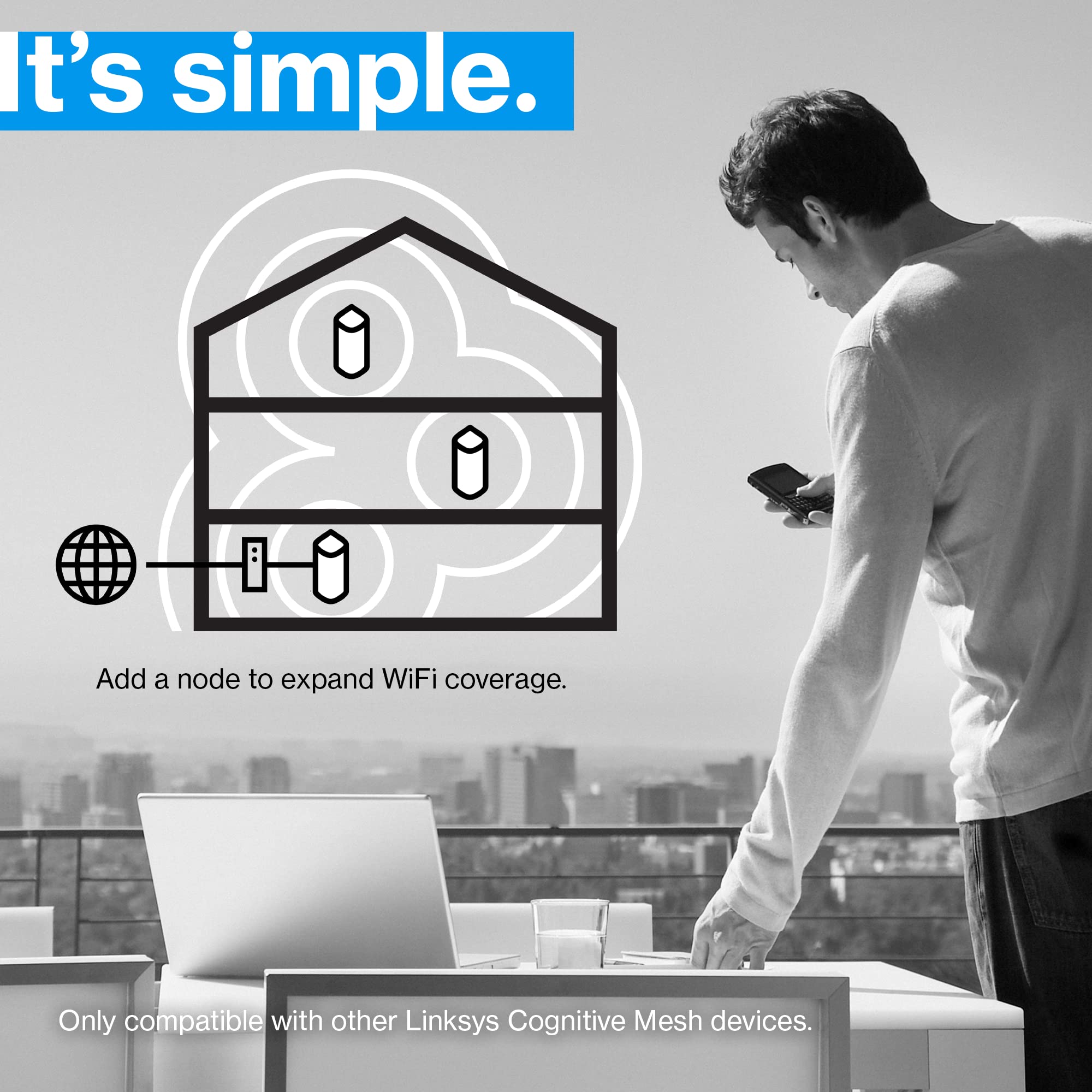 Foto 6 | Sistema Wifi Mesh Linksys Velop Pro 6e 2pk Mxec622 2023 - Venta Internacional.