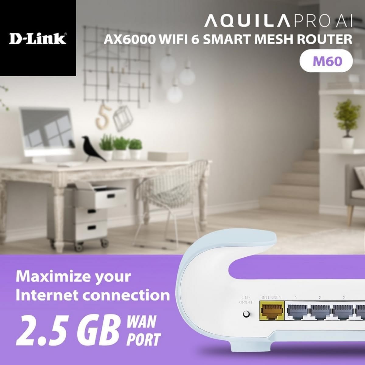 Foto 6 pulgar | Enrutador D-link Ax6000 M60/3 Con Sistema Wifi 6 Mesh System  Paquete De 3 - Venta Internacional.