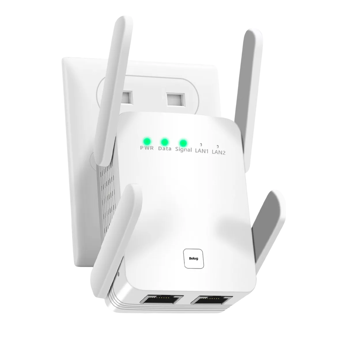 Repetidor Belug  De Wifi 300 Mbps Blanco
