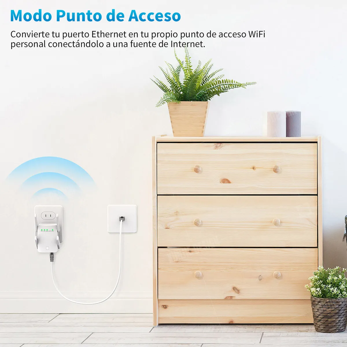 Foto 5 pulgar | Repetidor Belug  De Wifi 300 Mbps Blanco