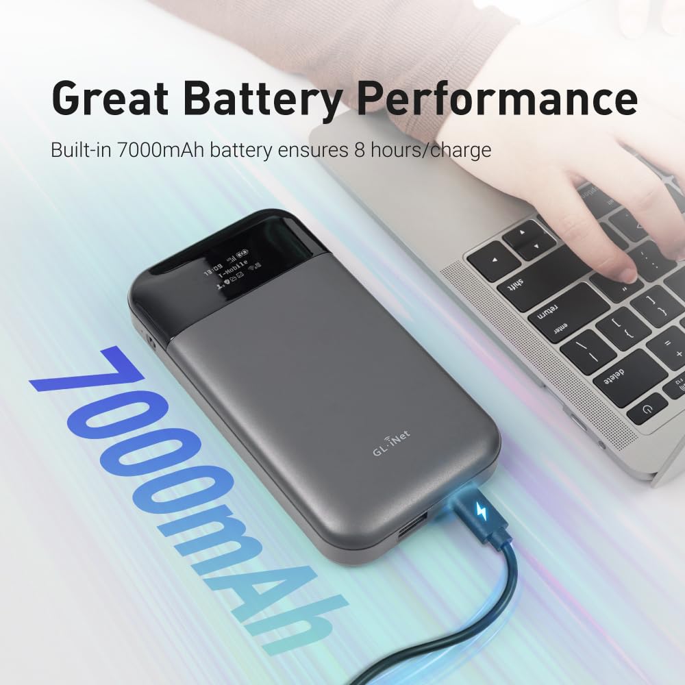 Foto 4 pulgar | Hotspot Wi-fi Portátil Gl.inet Gl-e750v2 (mudi) 4g Lte 7000 Mah - Venta Internacional.