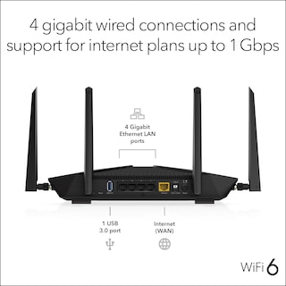 Foto 4 | Router Wifi 6 Netgear Nighthawk Ax3600 De Doble Banda Rax41 - Venta Internacional.