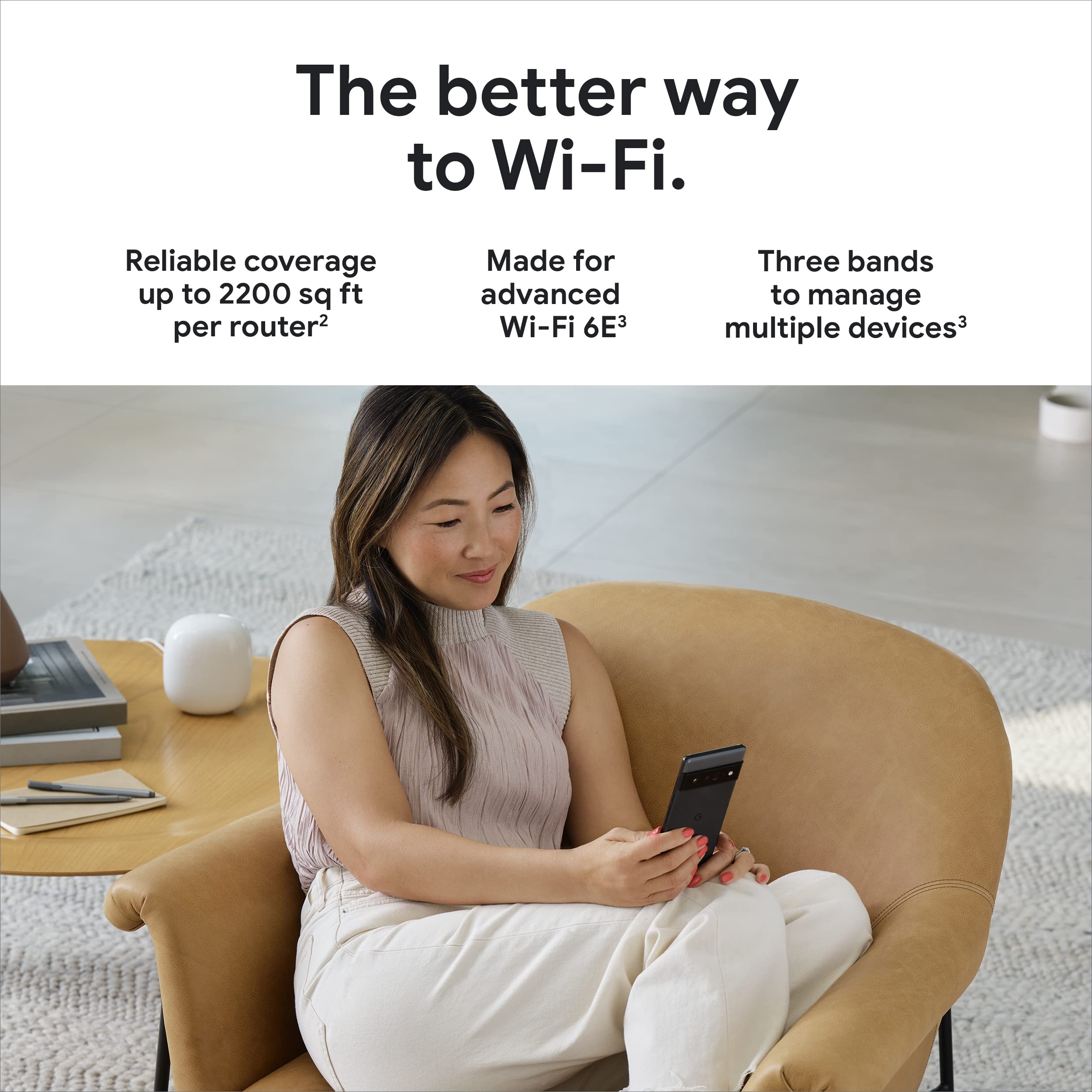 Foto 3 pulgar | Sistema Wi-fi Google Nest Wifi Pro Wi-fi 6e  Paquete De 4 Unidades - Nieve - Venta Internacional.