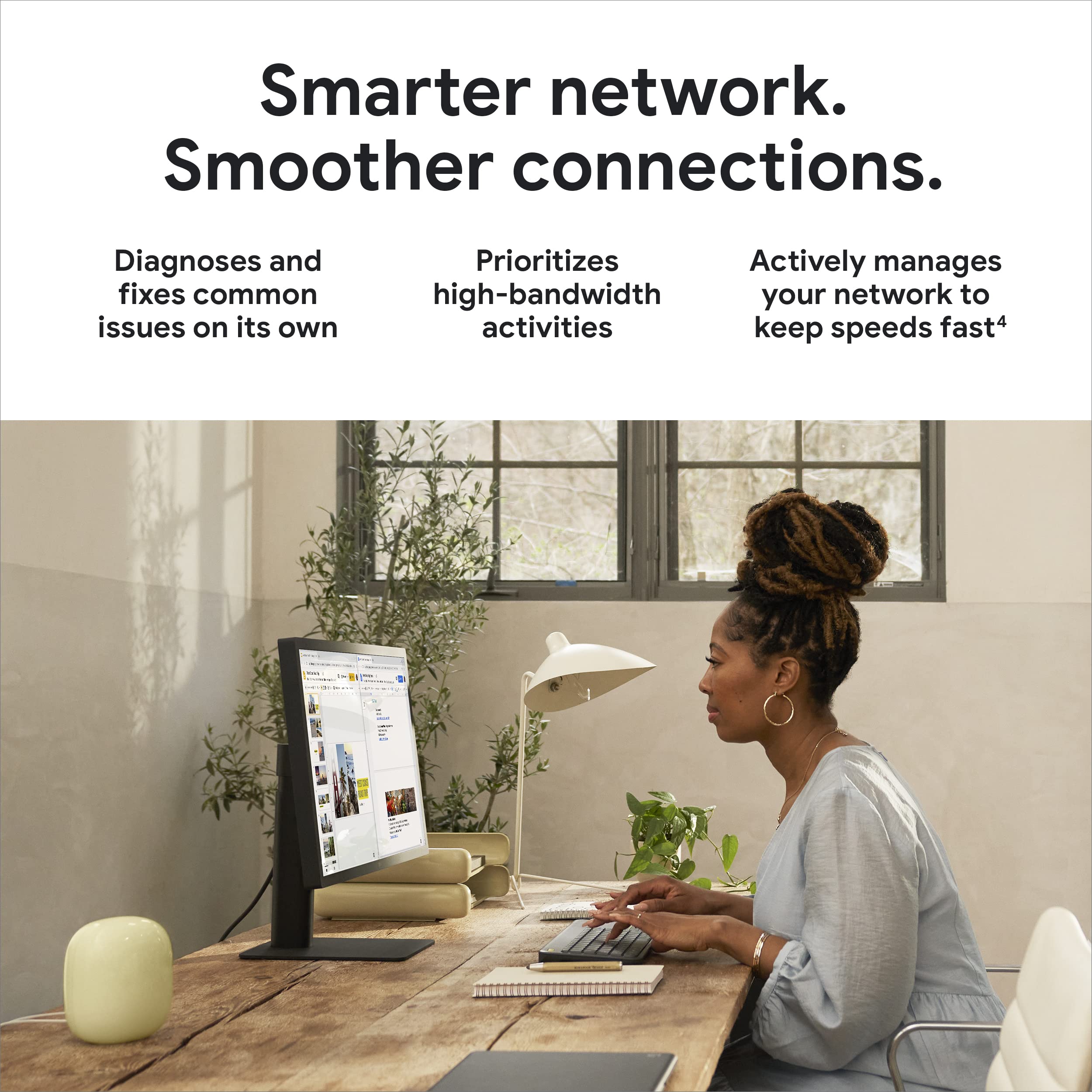 Foto 4 pulgar | Sistema Wi-fi Google Nest Wifi Pro Wi-fi 6e  Paquete De 4 Unidades - Nieve - Venta Internacional.