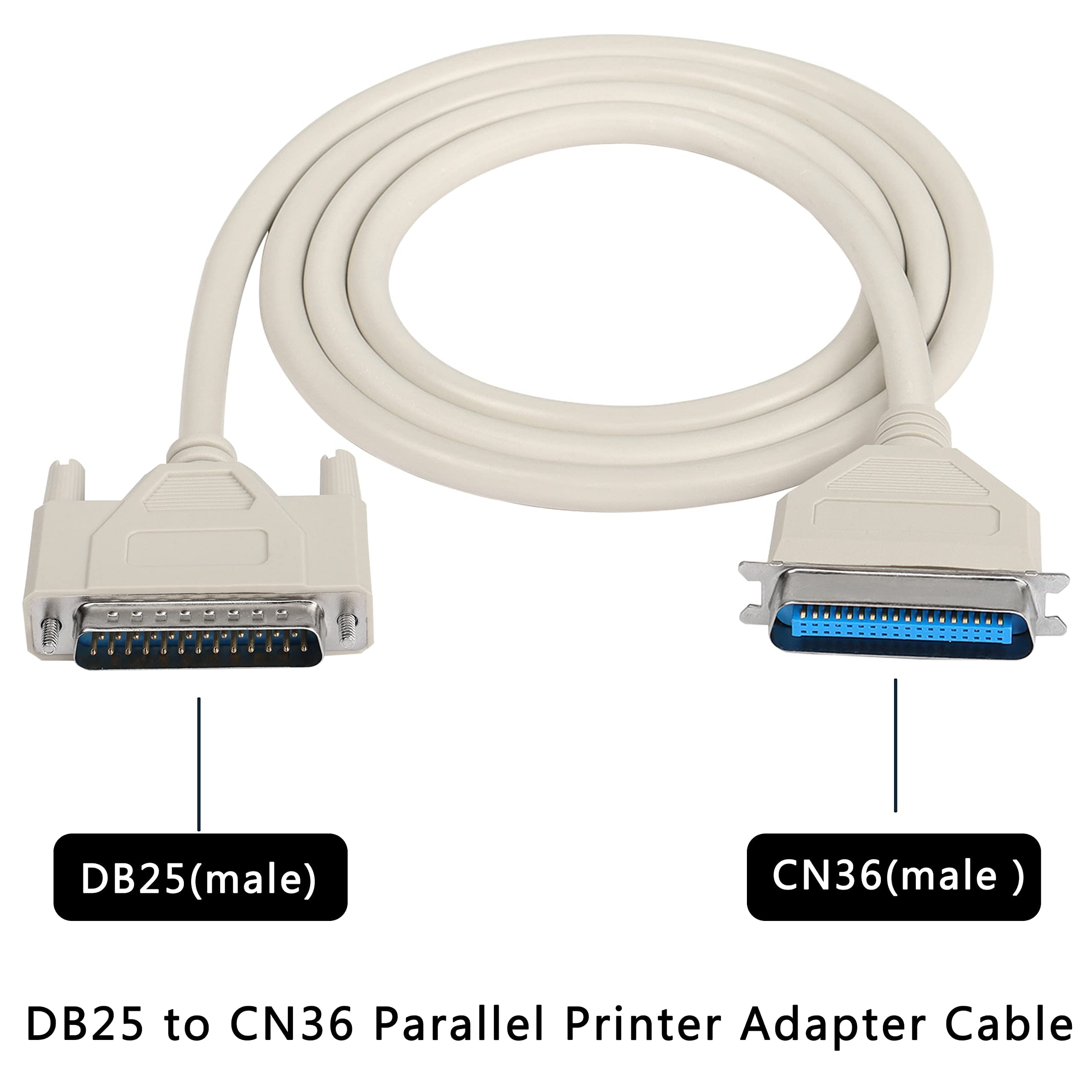 Foto 3 pulgar | Cable De Impresora Paralelo Xmsjsiy Db25 A Cn36 De 1 5 M - Venta Internacional.