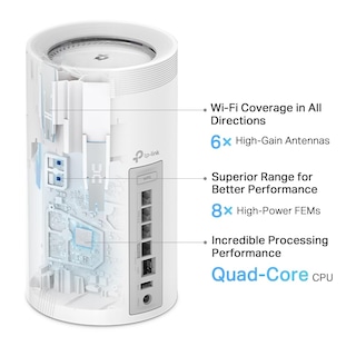 Foto 5 | Sistema Wifi en Malla TP-Link Tri-band Wifi 7 Be17000 Deco BE75 2 Piezas - Venta Internacional