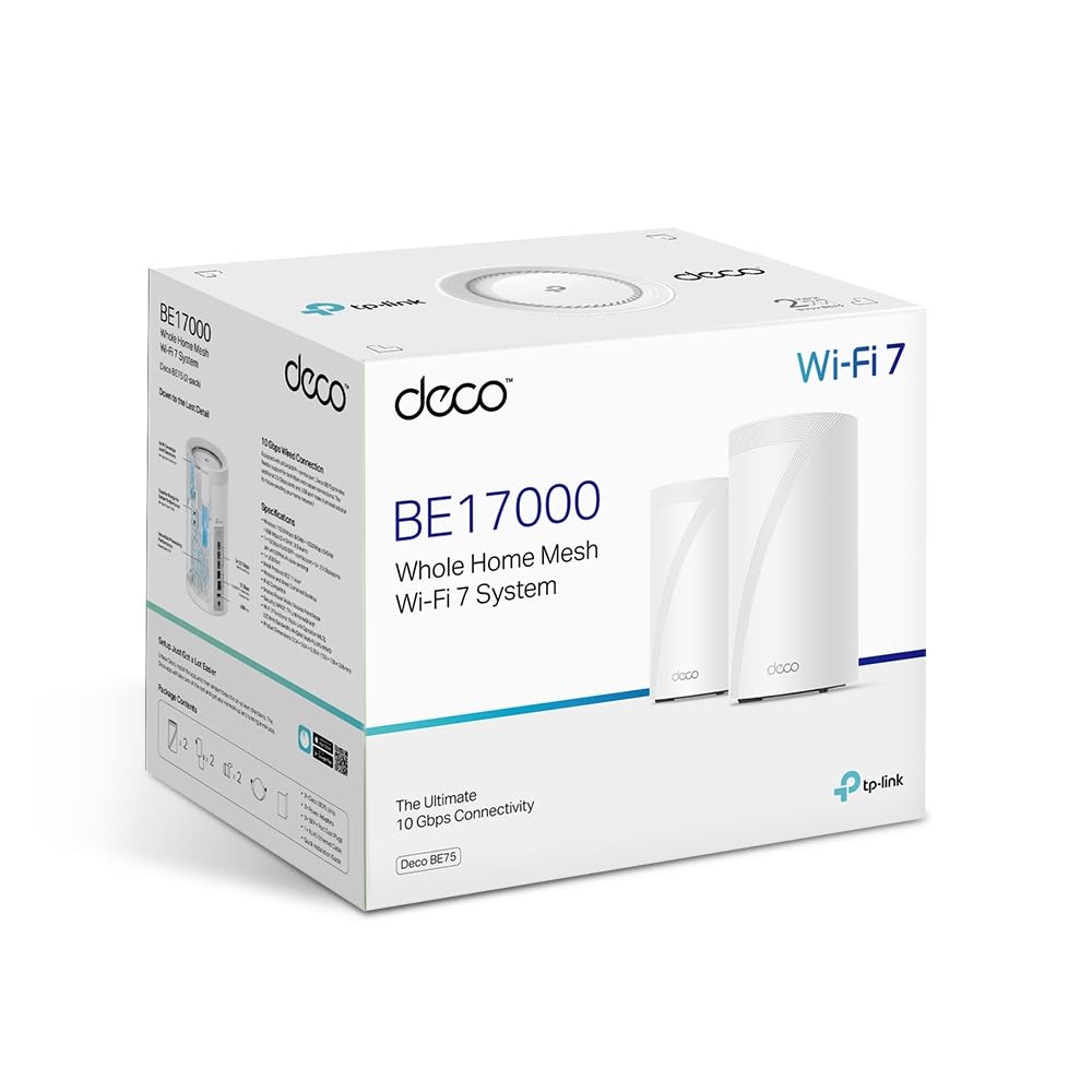 Foto 8 pulgar | Sistema Wifi en Malla TP-Link Tri-band Wifi 7 Be17000 Deco BE75 2 Piezas - Venta Internacional