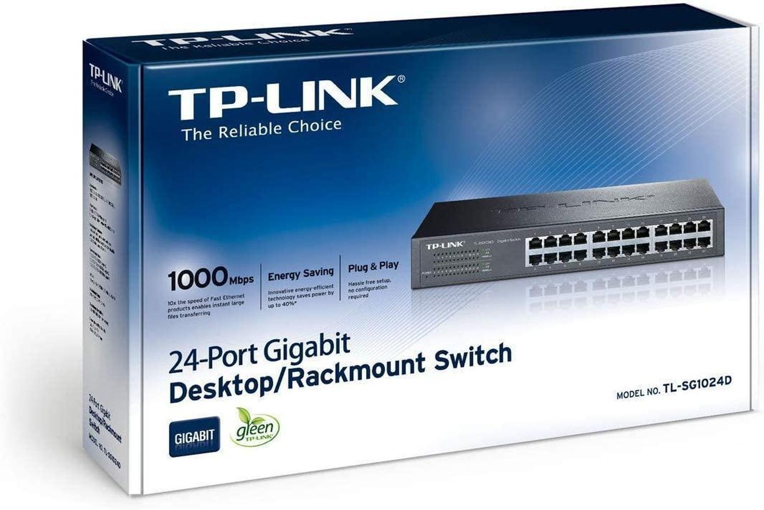 Foto 1 | Switch Tp-link 24 Puertos Rj45 Tl-sg1024d