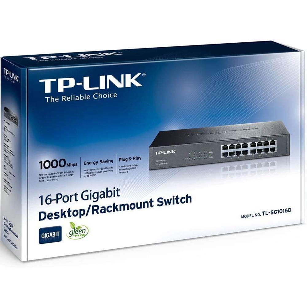 Foto 4 pulgar | Switch Tp-link Tl-sg1016d 16 Puertos Gigabit Ethernet 10/100/1000