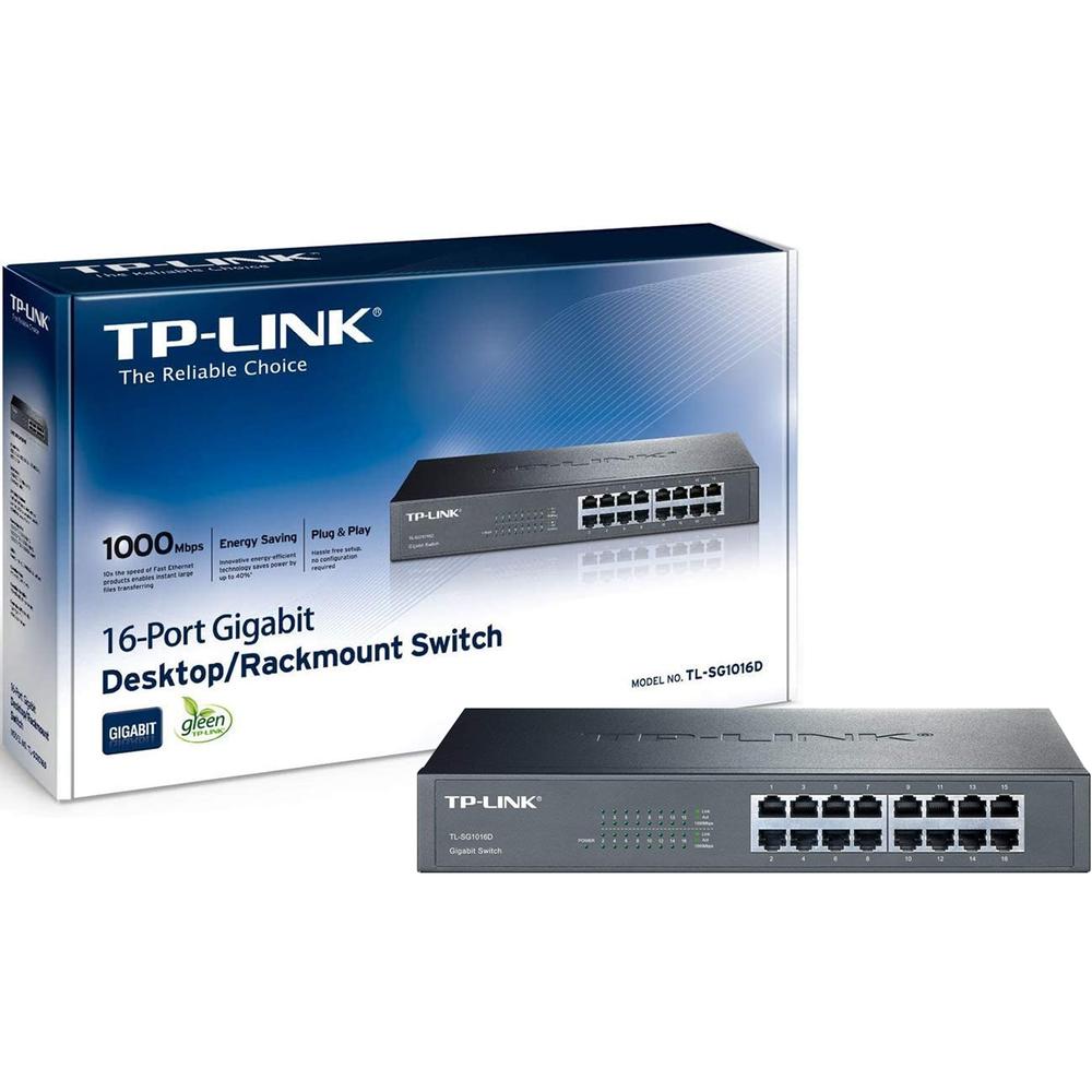 Foto 6 pulgar | Switch Tp-link Tl-sg1016d 16 Puertos Gigabit Ethernet 10/100/1000