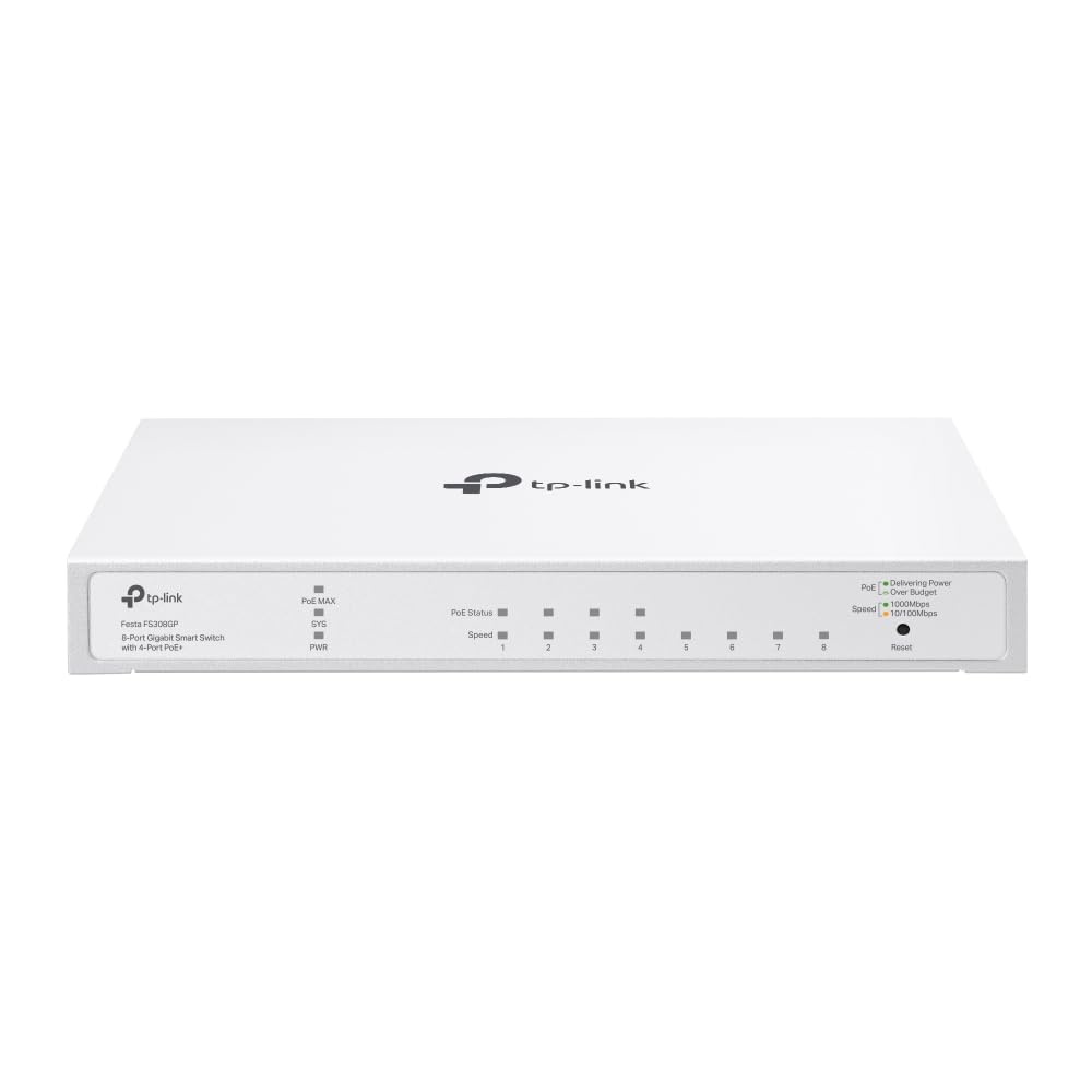 Foto 1 | Conmutador Poe Tp-link Festa Fs308gp De 8 Puertos Gigabit Smart Manage - Venta Internacional.