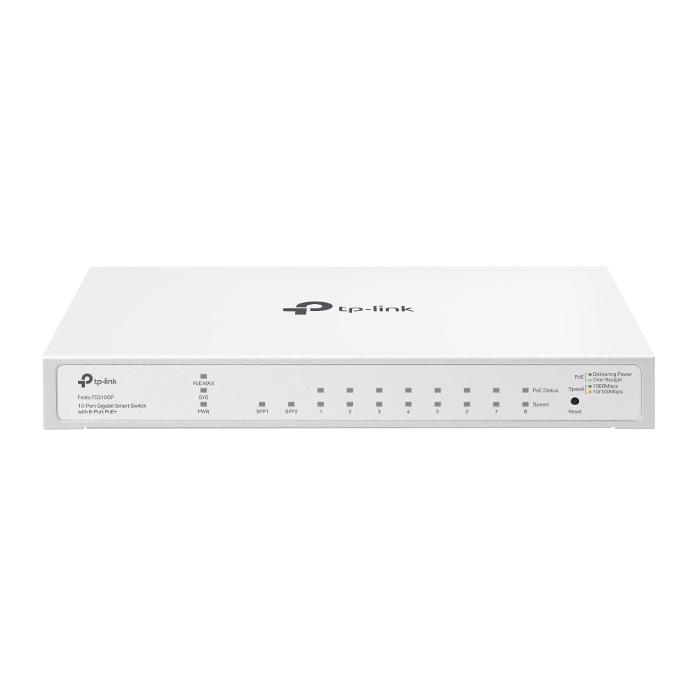 Foto 1 | Conmutador Tp-link Festa Fs310gp De 10 Puertos Gigabit Smart Managed Poe - Venta Internacional.