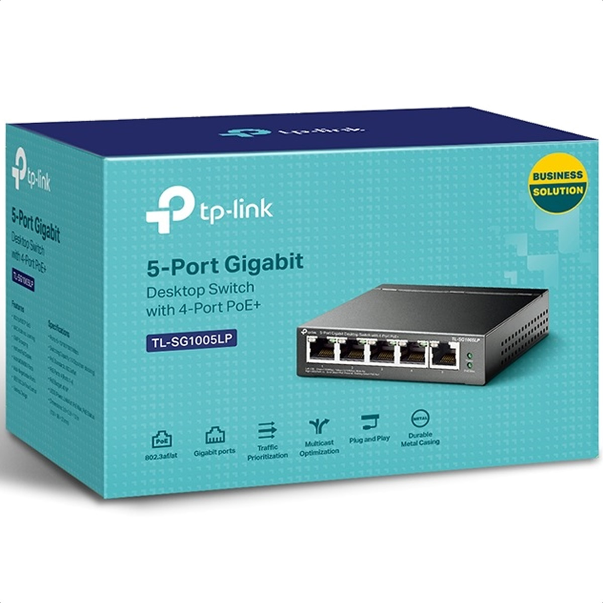 Foto 4 pulgar | Switch 5 Puertos Tp-link Tl-sg1005lp Gigabit 4 Poe+ 10/100/1000 Mbps