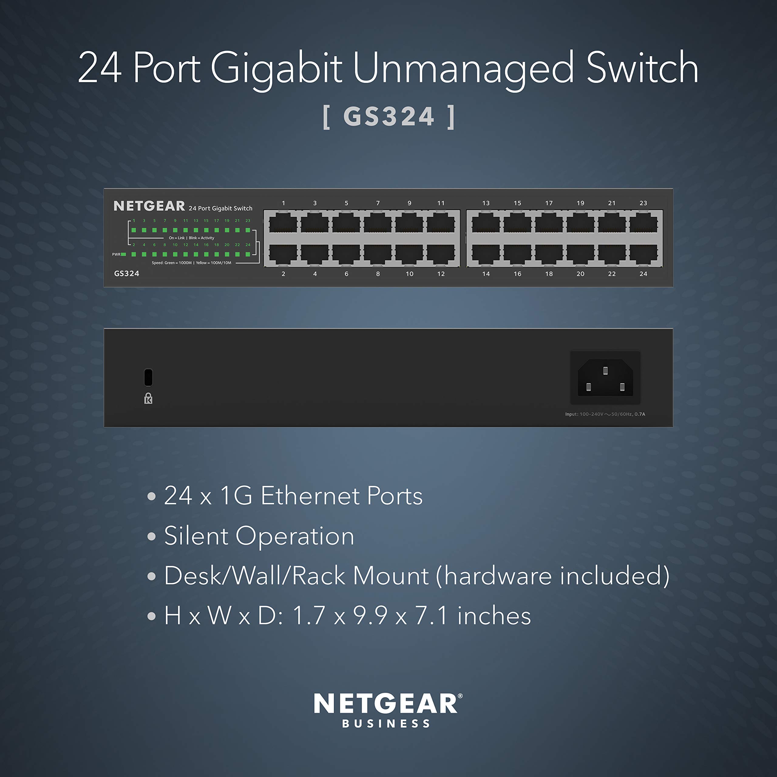 Foto 3 pulgar | Conmutador Gigabit Ethernet 24 Puertos Netgear Gs324 - Venta Internacional