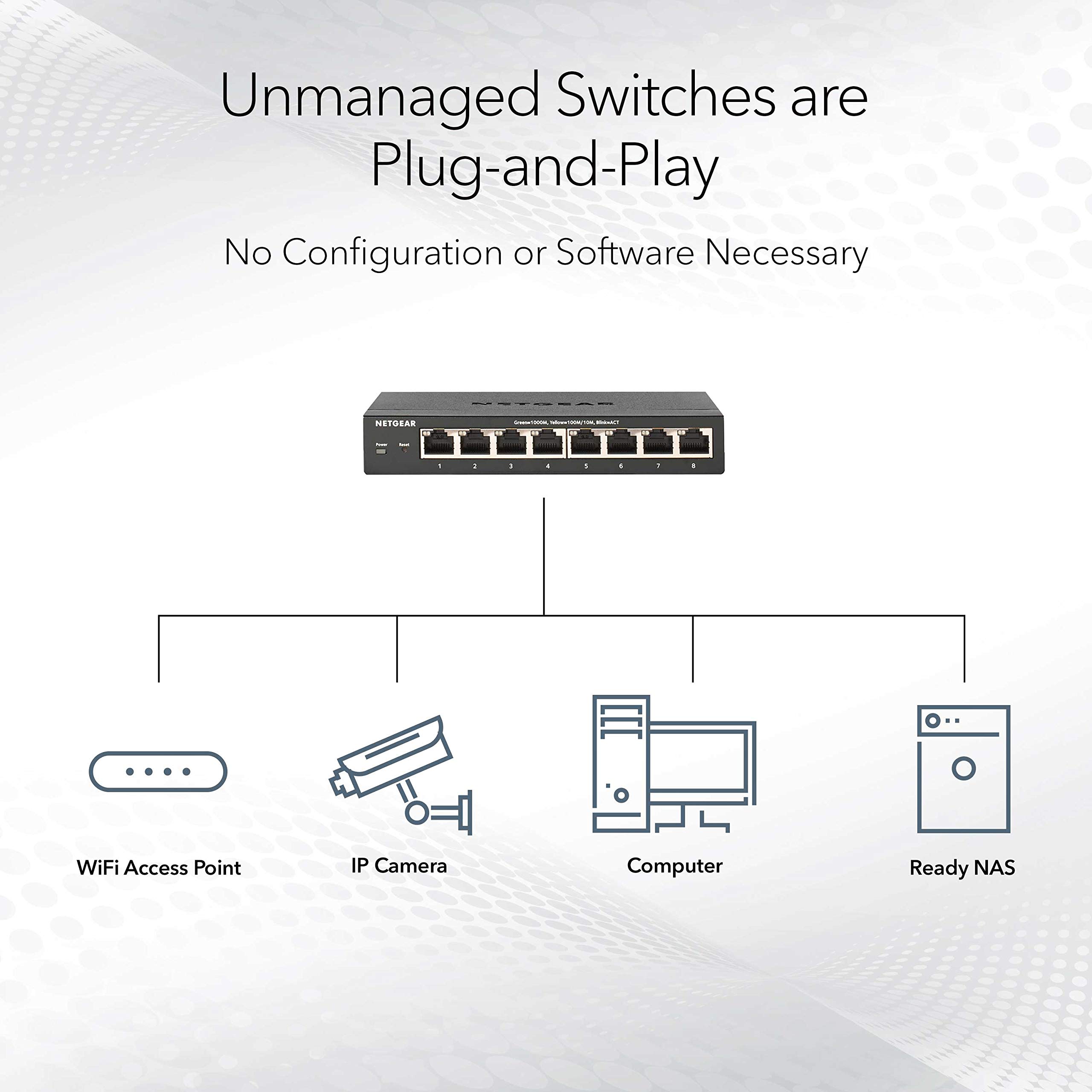 Foto 4 pulgar | Conmutador Gigabit Ethernet 24 Puertos Netgear Gs324 - Venta Internacional