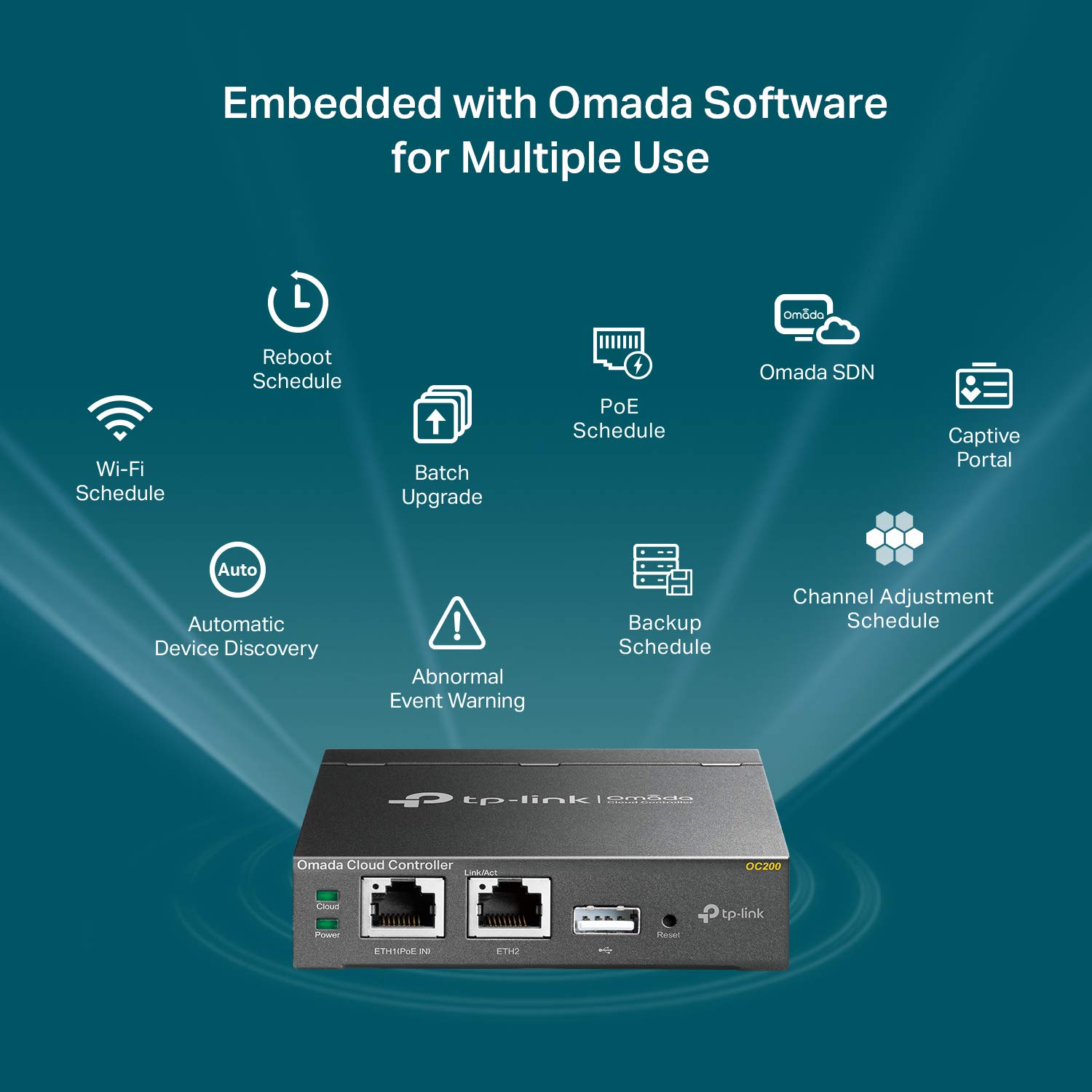 Foto 7 | Controlador De Hardware Tp-link Omada Oc200 Sdn Poe 100 Dispositivos - Venta Internacional.
