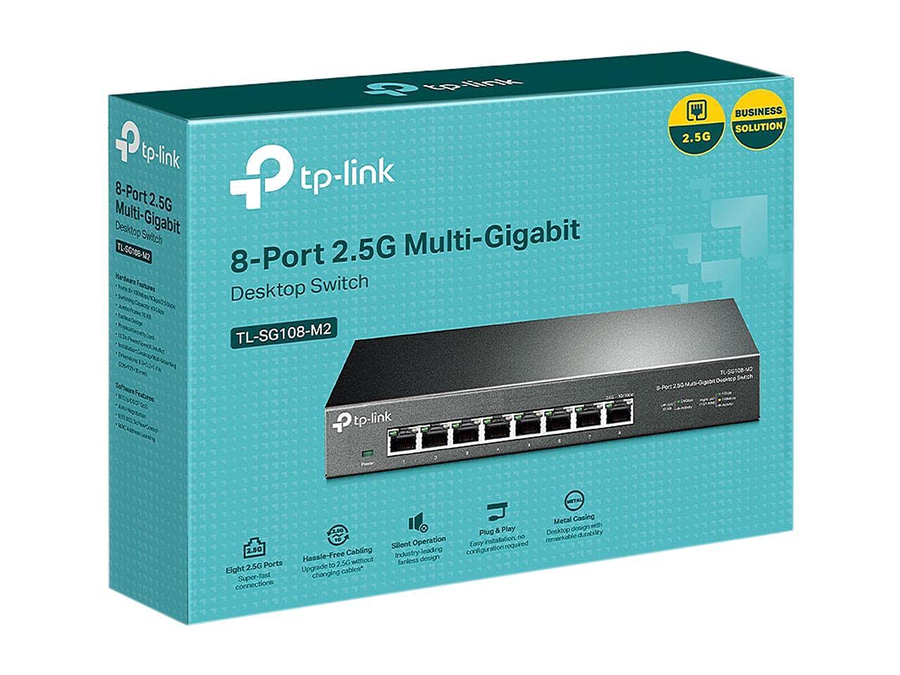 Foto 6 pulgar | Conmutador De Red Tp-link Tl-sg108-m2 Con 8 Puertos Y Ancho De Banda De 2,5 G - Venta Internacional.