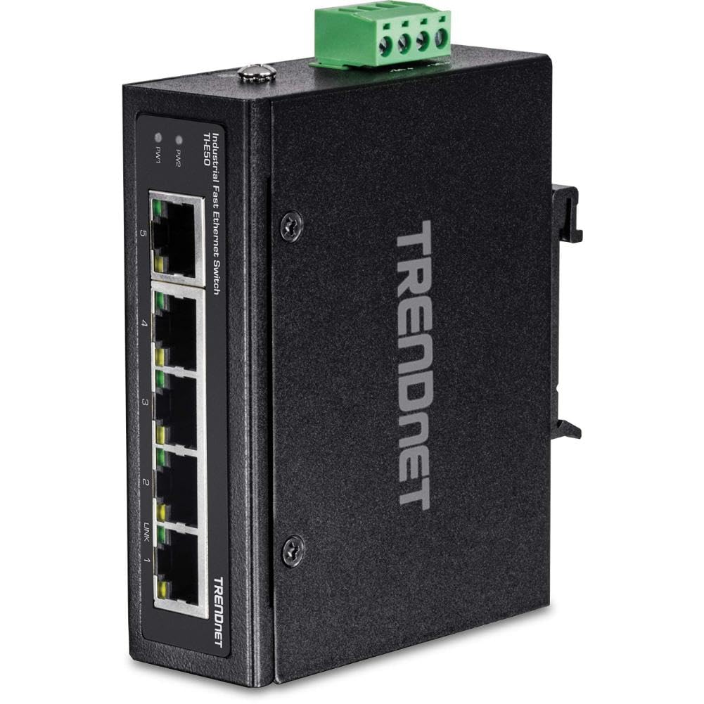 Foto 2 pulgar | Conmutador Industrial De Riel Din Fast Ethernet No Administrado Trendnet Ti-e50 - Venta Internacional