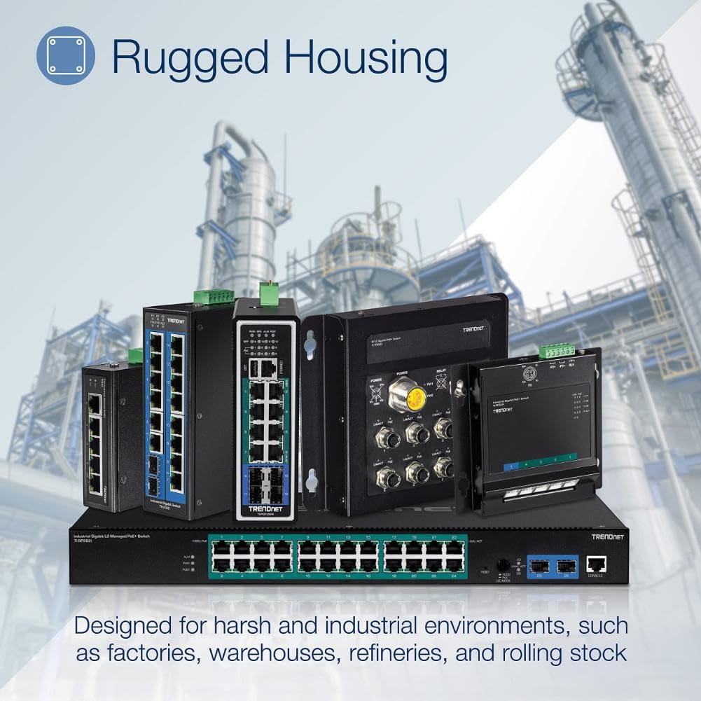 Foto 3 pulgar | Conmutador Industrial De Riel Din Fast Ethernet No Administrado Trendnet Ti-e50 - Venta Internacional