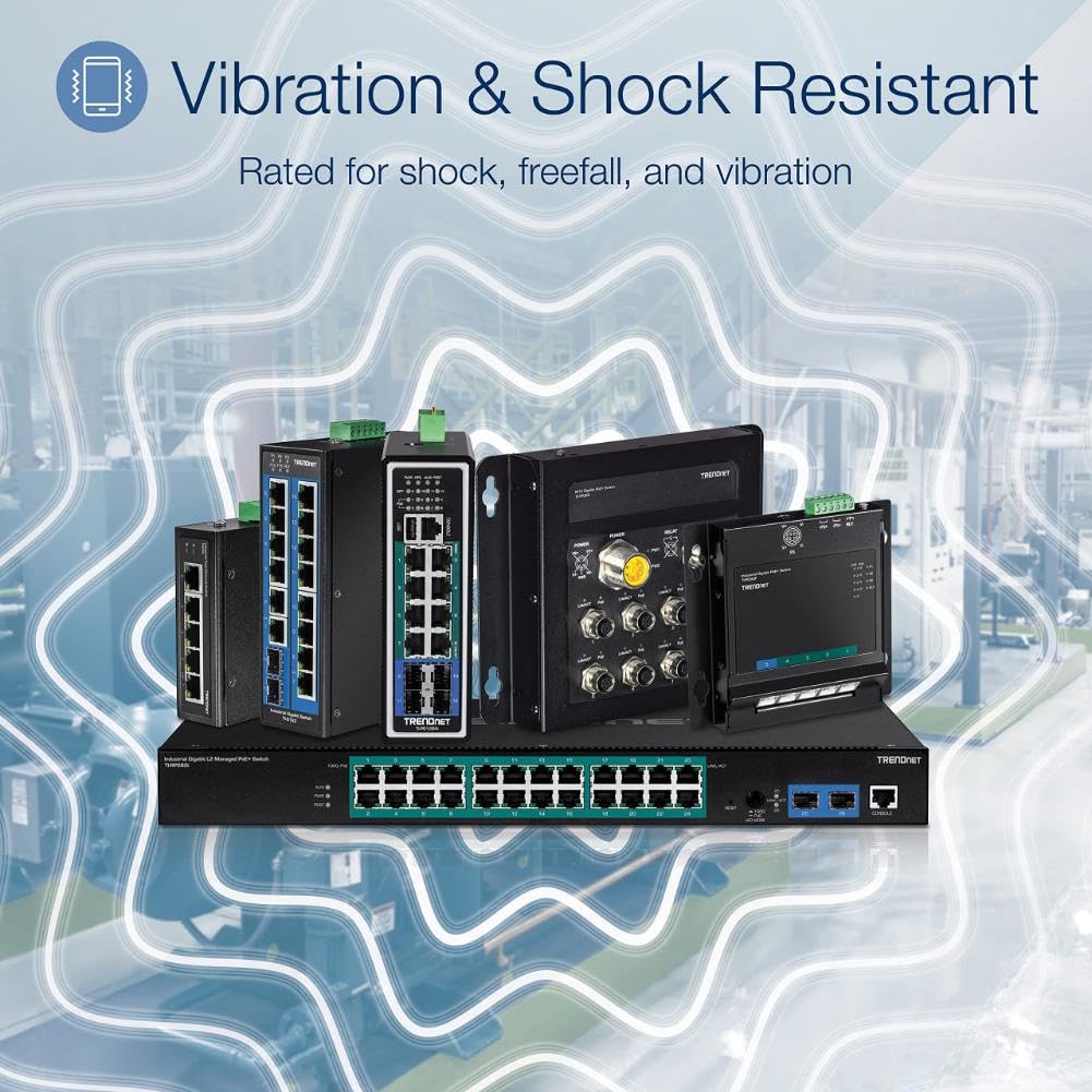 Foto 5 pulgar | Conmutador Industrial De Riel Din Fast Ethernet No Administrado Trendnet Ti-e50 - Venta Internacional