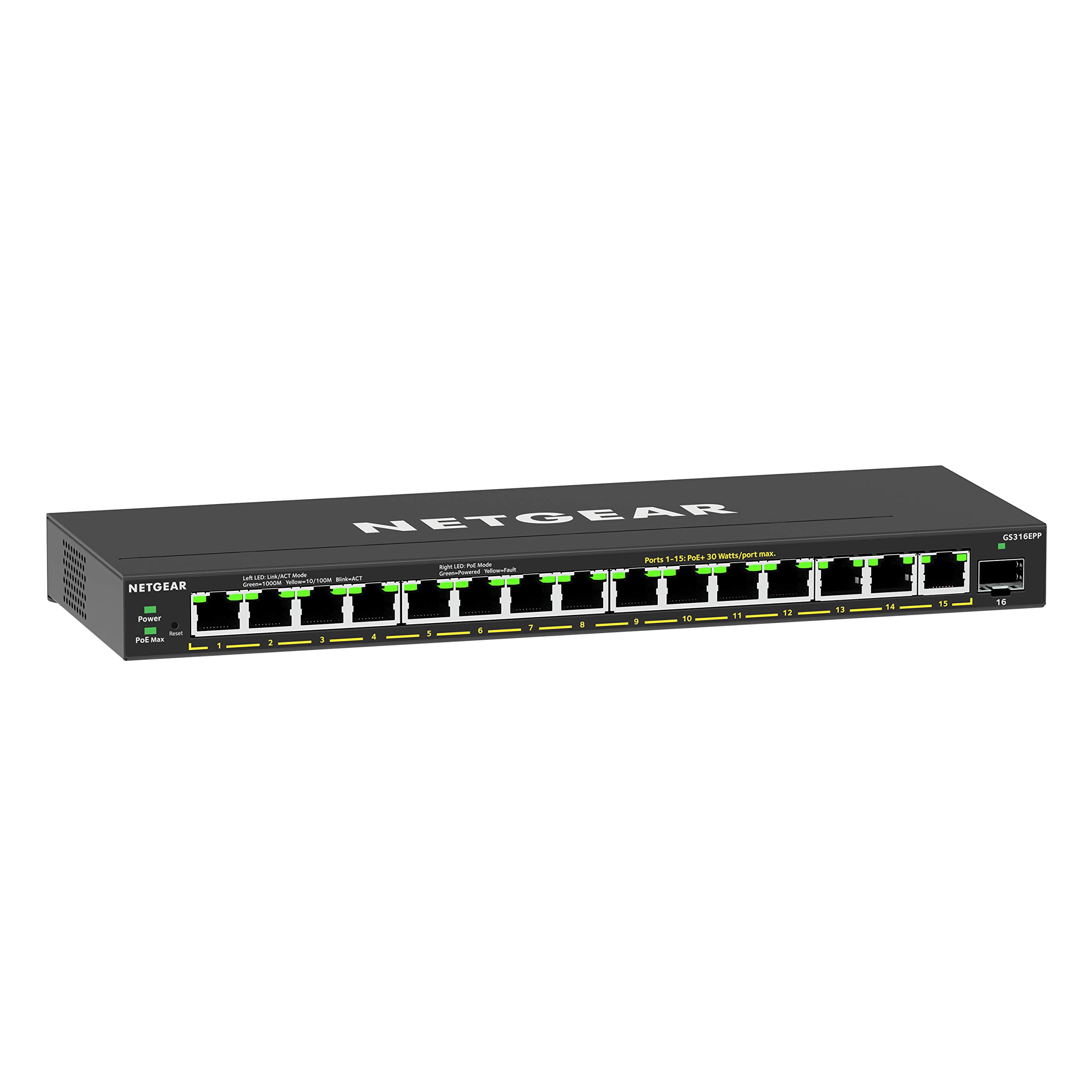 Foto 2 pulgar | Conmutador Netgear Poe Gigabit Ethernet Plus Gs316epp De 16 Puertos - Venta Internacional.