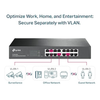 Foto 3 | Conmutador Gigabit Tp-link Tl-sg1016de 16 Puertos Easy Smart - Venta Internacional.