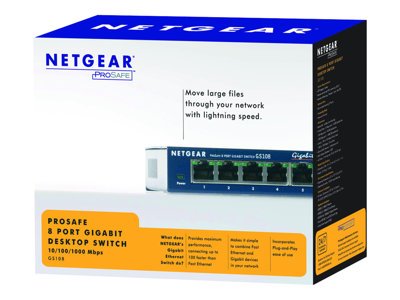 Foto 6 pulgar | Conmutador Netgear De 8 Puertos Gigabit Ethernet - Venta Internacional