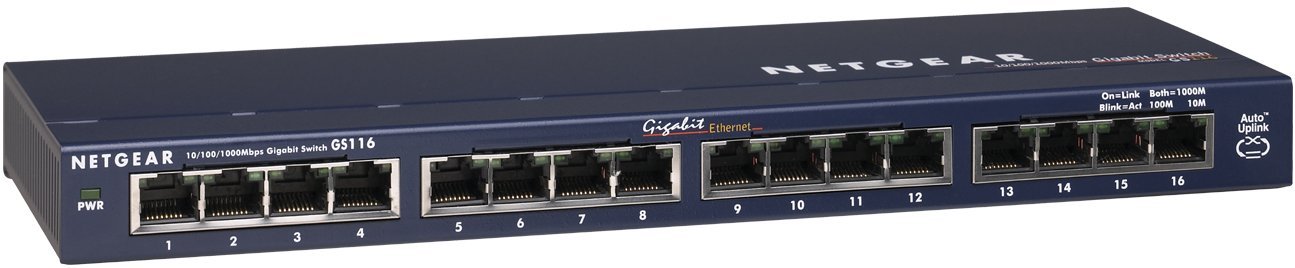 Foto 1 | Conmutador No Administrado Gigabit Ethernet 16 Puertos Netgear Gs116na - Venta Internacional